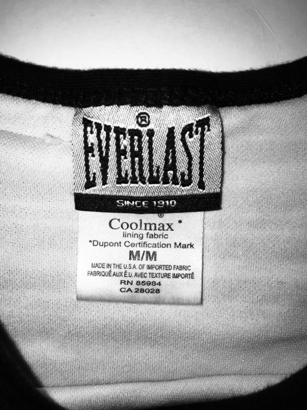 Everlast Black Gray Striped Tank Top Coolmax Lining Medium Athletic Workout Gym - Picture 4 of 6